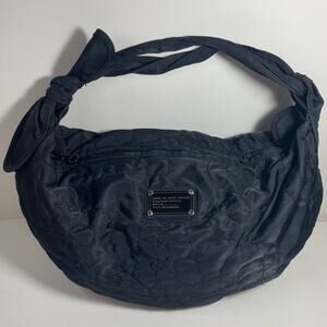 Marc by Marc Jacobs Black Nylon Hobo Shoulder Bag